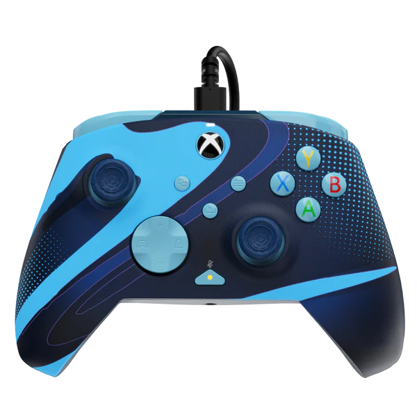PDP Xbox Series X|S & PC Blue Tide REMATCH GLOW Advanced Wired Controller